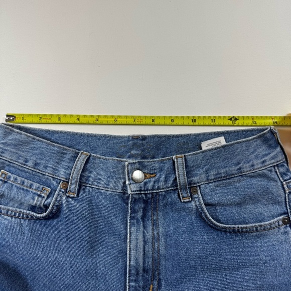 COS Slim Fit Low Rise Cropped Jeans Women’s Size 26 Blue Cotton Denim - Picture 9 of 12